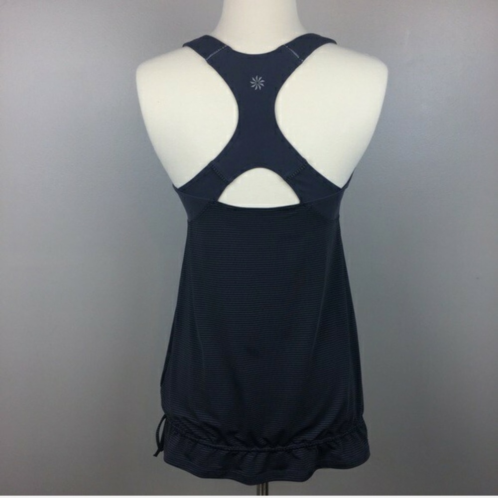 Athleta Skills And Drills Gray Drawstring Molded Cup Wicking - Picture 3 of 7